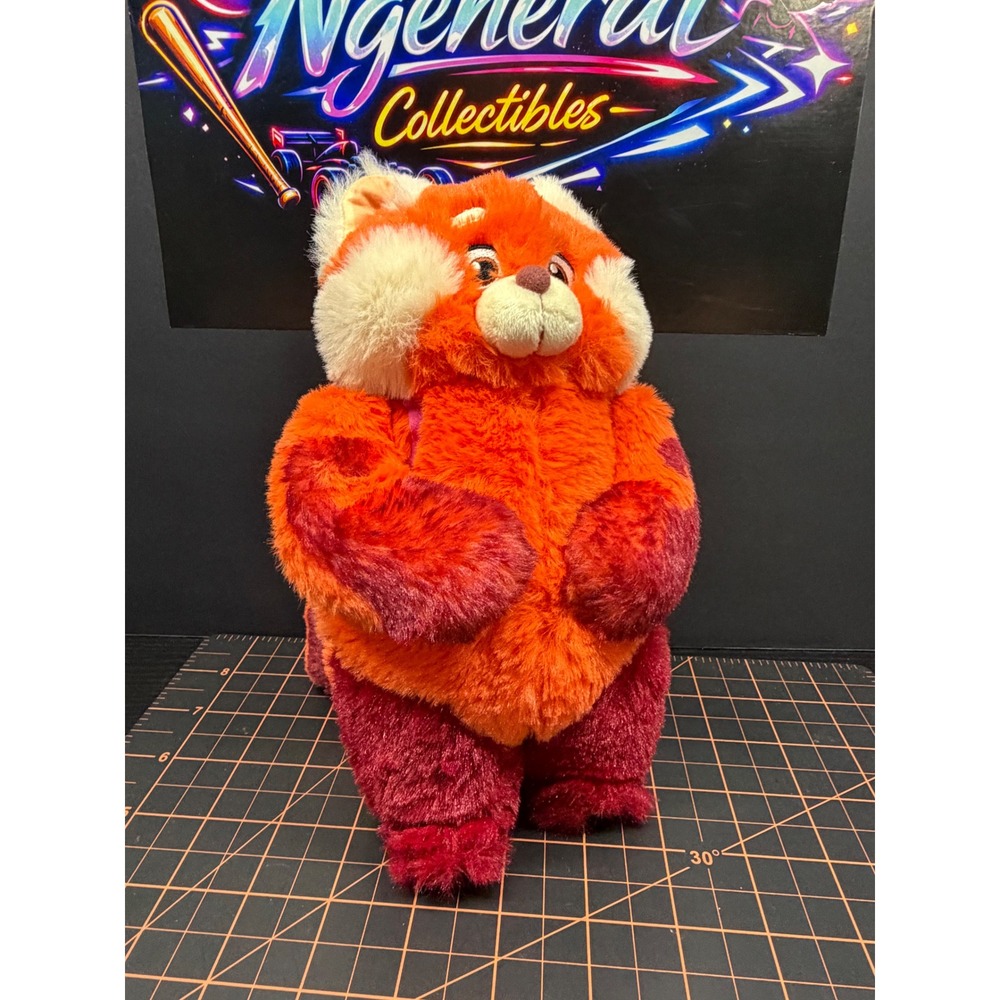 Disney Pixar Turning Red Meilin Lee Red Panda 10 Inch Plush with Backpack Toy